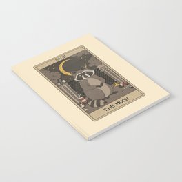 The Moon - Raccoons Tarot Notebook