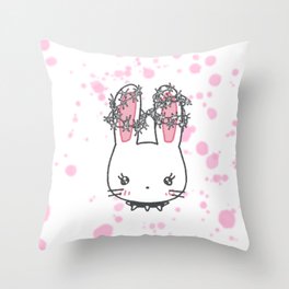 Barbed Wire Bun Throw Pillow