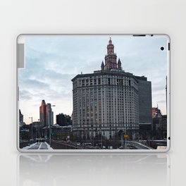 Sunset on the Brooklyn Bridge | Travel Photography in NYC Laptop Skin
