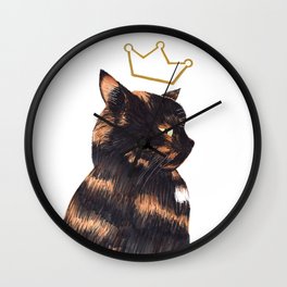 Queen Cat Callister Wall Clock