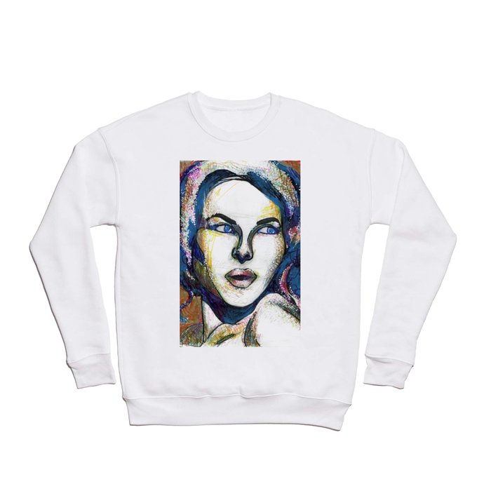 Pop Art Woman Crewneck Sweatshirt