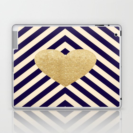Heart of Gold Laptop & iPad Skin