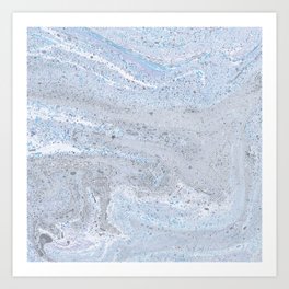 blue marble Art Print