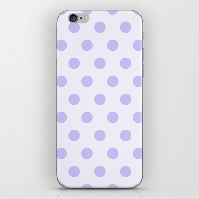 Lilac Polka Dots iPhone Skin