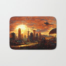 Postcards from the Future - Alien Metropolis Bath Mat