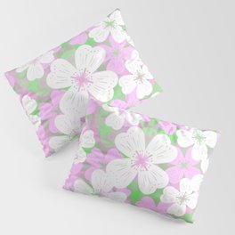 70’s Desert Flowers Pink on Pink Pillow Sham