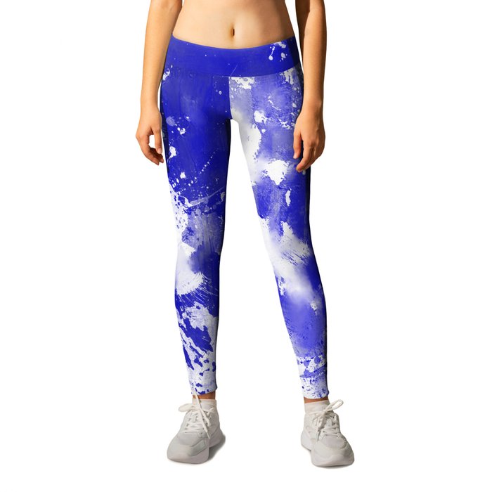 Simply Contrast 5 - Blue And White Study Leggings