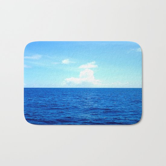 Serene Blue Water Bath Mat