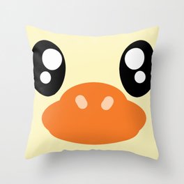 Cute duckling nursery fun Throw Pillow