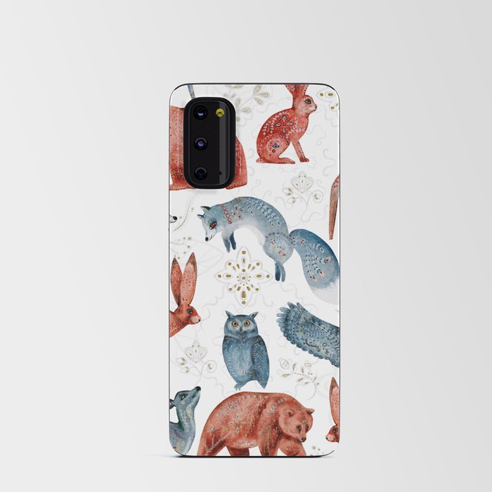 Animals in the forest Android Card Case