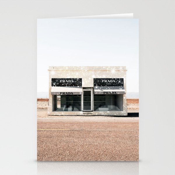 Desert Luxury Fashion Store Glitter Stationery Cards