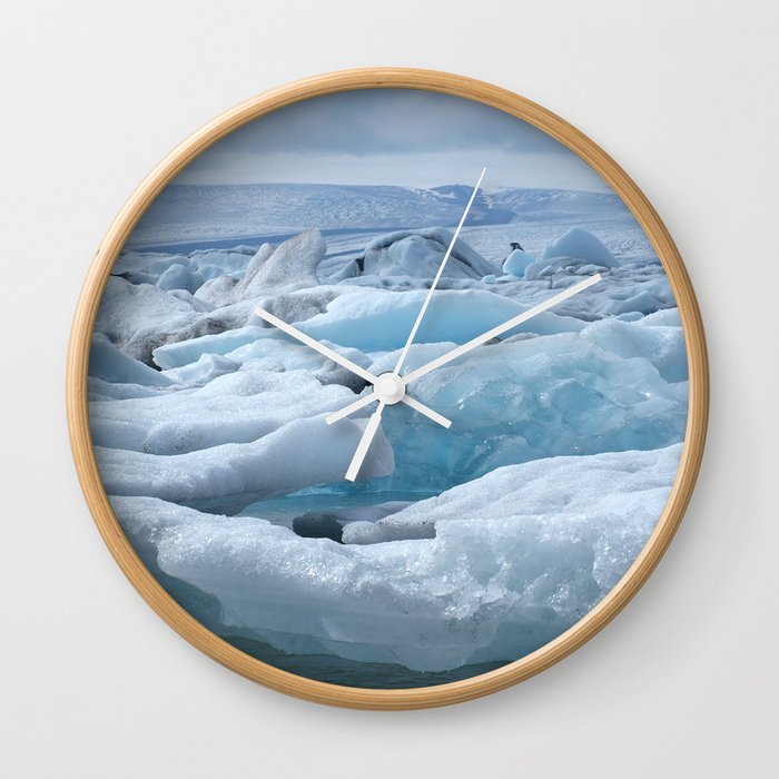 Jökulsarlon Iceland Wall Clock