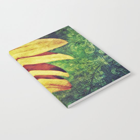 Sunflower Fleur De Lis Notebook