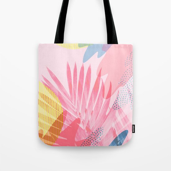 Pastel Jungle Tote Bag