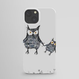 baby owl learning to fly iPhone Case