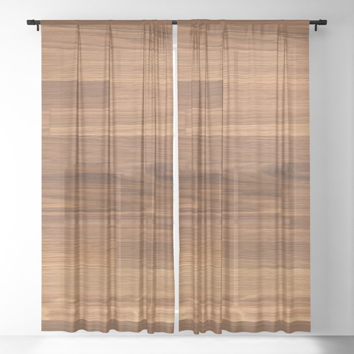 Wooden Tricks Sheer Curtain
