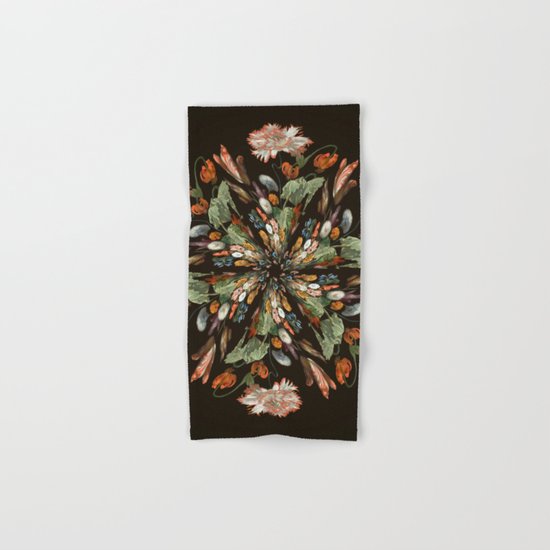 Flemish Floral Mandala 3 Hand & Bath Towel