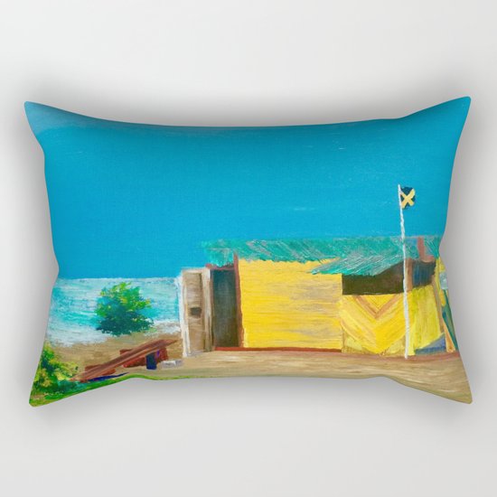 Jamaica. Jamaican Blues Rectangular Pillow