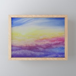 Sunrise 2 / Watercolor Painting Framed Mini Art Print