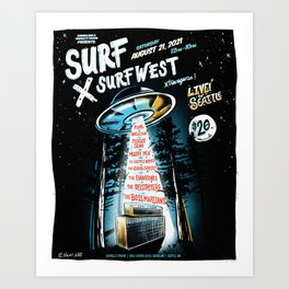 WIDE COLOR SurfXSurfwest Art Print