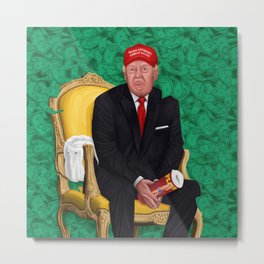 The Golden Fool Metal Print | Portrait, President, Drawing, Donald, Maga, Trump, Abstract, Digital 