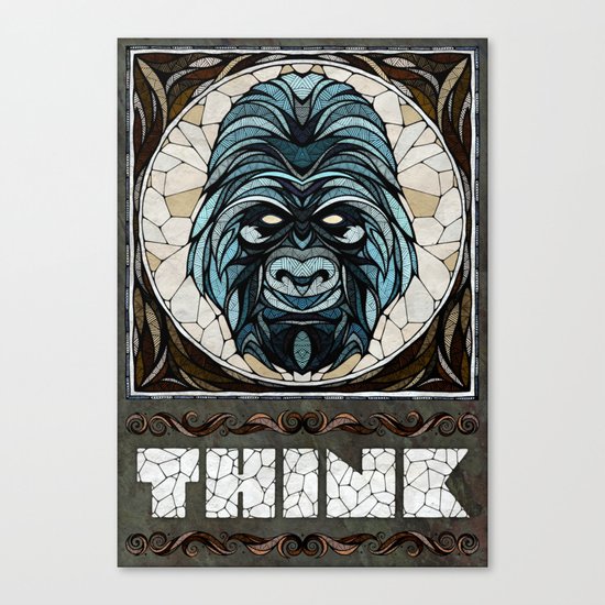 Think Canvas Print