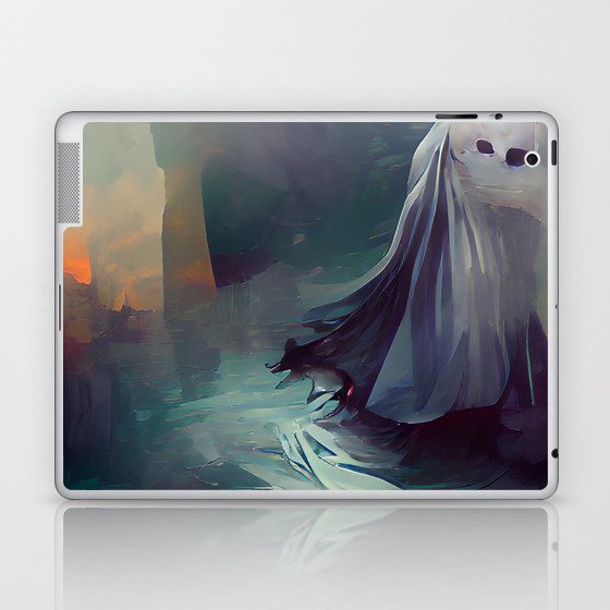 Creepy Ghost Laptop & iPad Skin