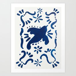 Bluebird of Happiness Art Print