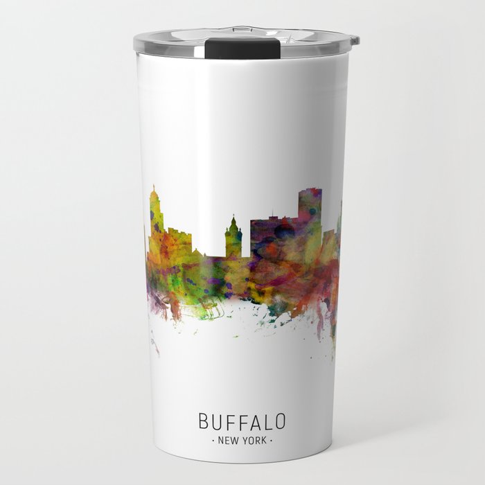 Buffalo New York Skyline Travel Mug