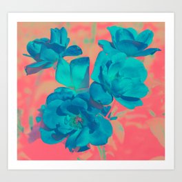 The Blue Rose Art Print