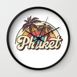 Phuket beach city Wall Clock