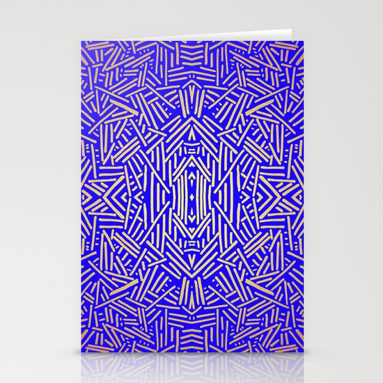 Radiate (Yellow/Ochre Royal) Stationery Cards