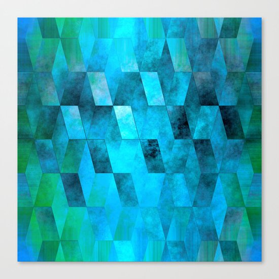 Stacked Sky (blue) Canvas Print