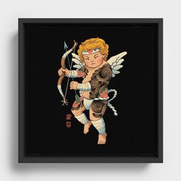 Samurai Cupid Framed Canvas