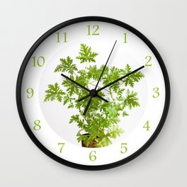 Pelargonium citrosum plant Wall Clock