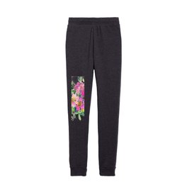 peony bouquet with delphiniums Kids Joggers