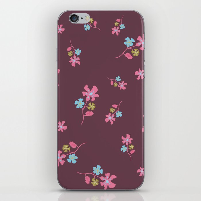 Floral Texture Background iPhone Skin