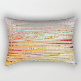 Distorted Abstract Pattern Rectangular Pillow