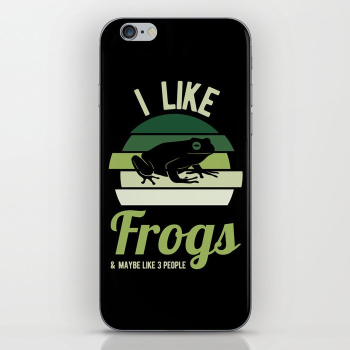 Funny Frogs Quote iPhone Skin