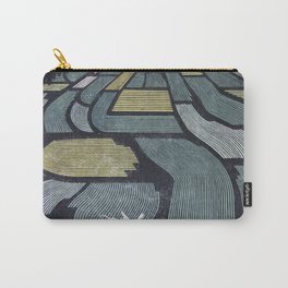 Japanese Woodblock Art Field Carry-All Pouch | Asian, Japanese, Asia, Japan, Woodblock, Japaneseart, Painting, Aesthetic 