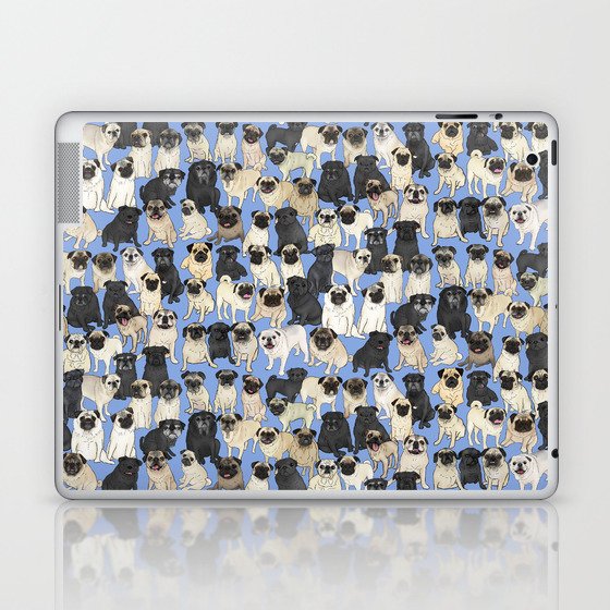 Pug Week Grumble by BigBlackDogStudio Laptop & iPad Skin