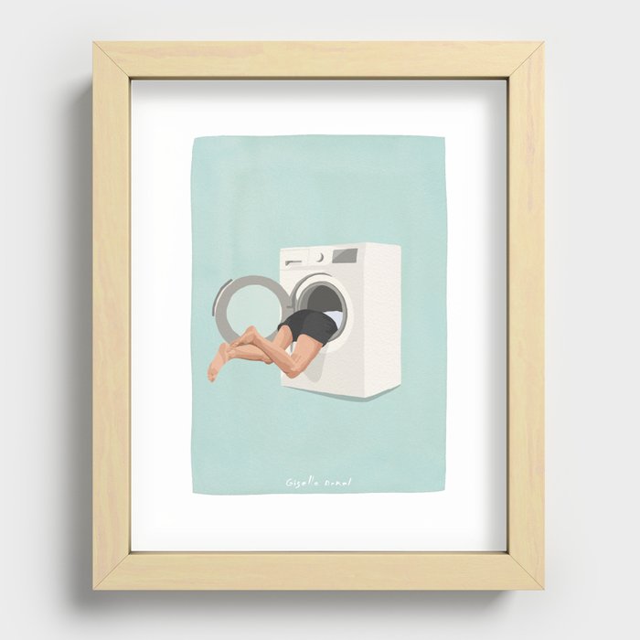 Laundry Quest Recessed Framed Print