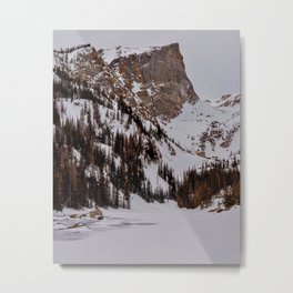 Emerald Lake Metal Print | Outdoor, Colorado, Mountain, Wallart, Hiking, Digital, Nature, Snowy, Winter, Photo 