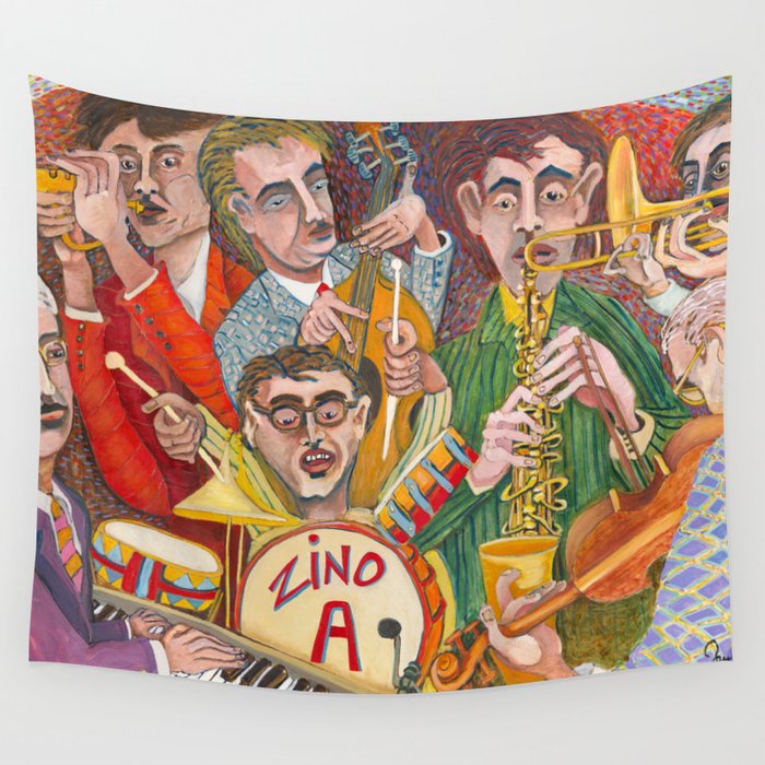 Band new arrivals wall tapestry