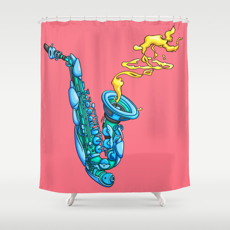Echo Dub Shower Curtain By Tocso Society6