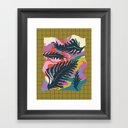Party Palms Framed Art Print