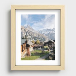 Mountain Top Murren Afternoon, Lauterbrunnen Switzerland Recessed Framed Print