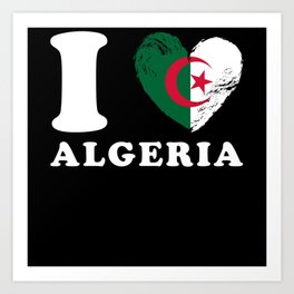 I Love Algeria Art Print