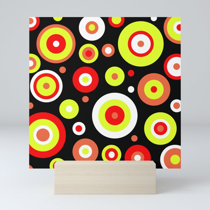 Colorful circles Mini Art Print