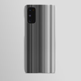 Black White Gray Thin Stripes Android Case